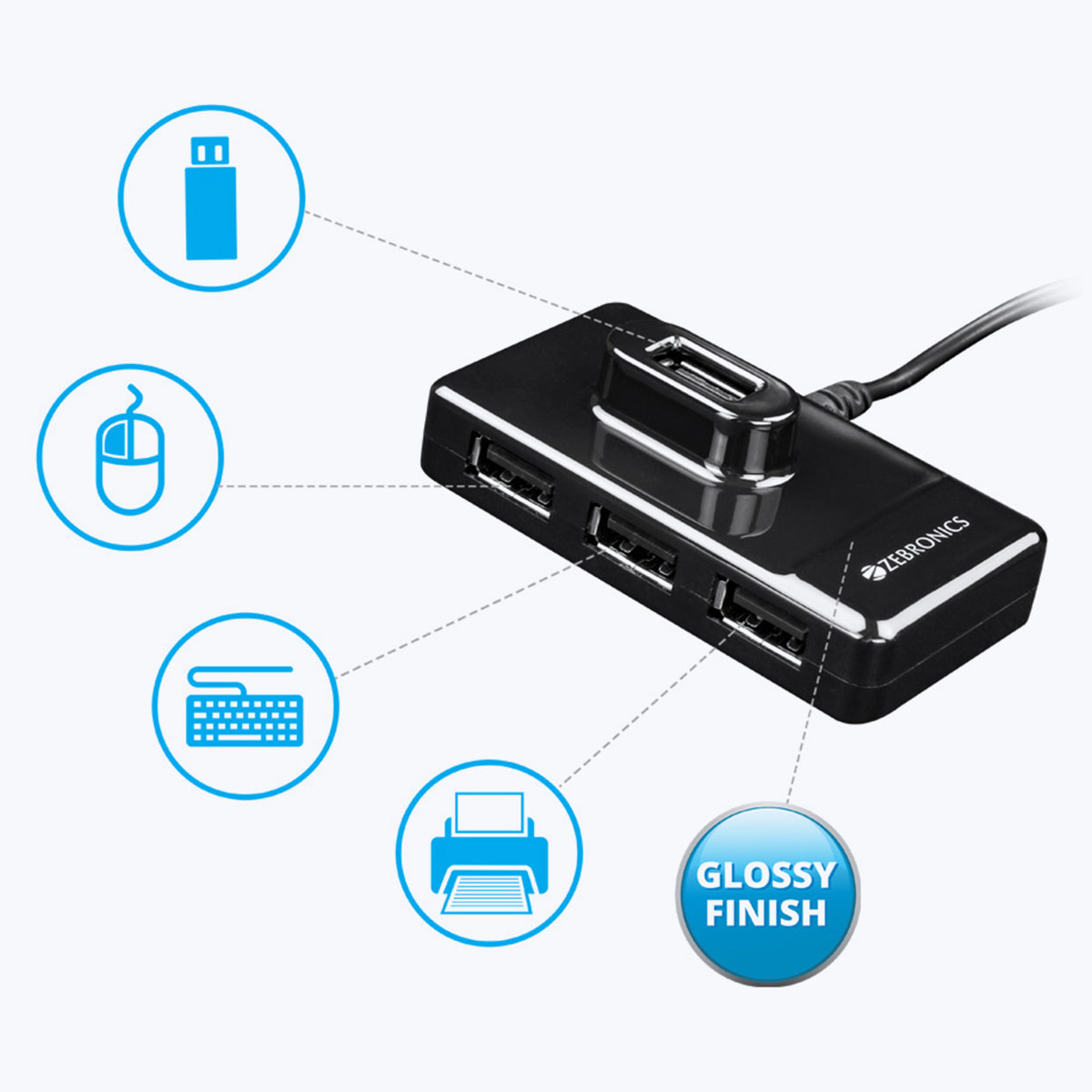 Zebronics 100HB USB Hub