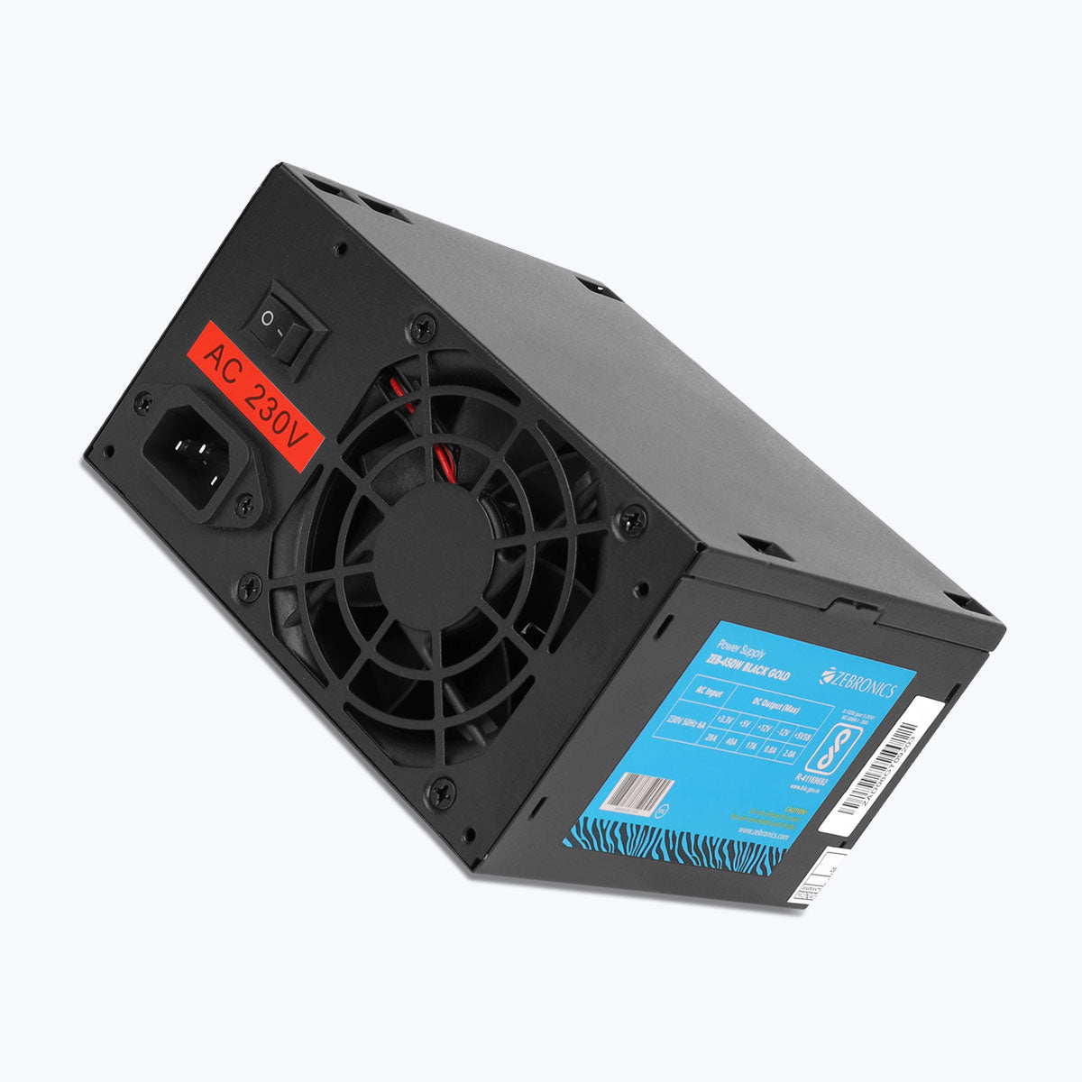 Zebronics 450W Black Gold SMPS Power Supply