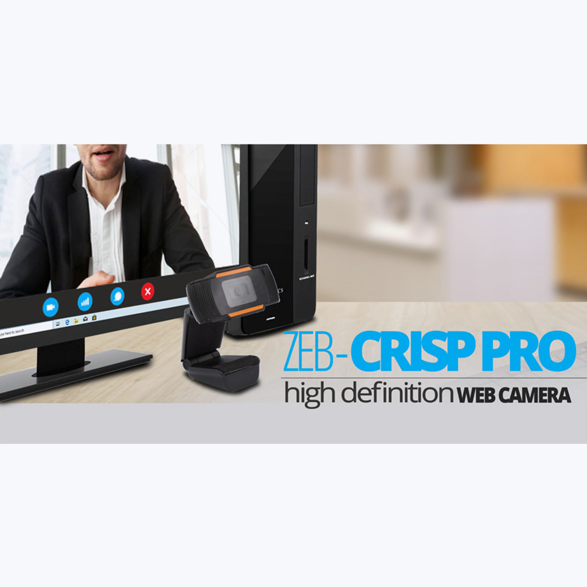 Zebronics Crisp Pro Full HD Web Camera