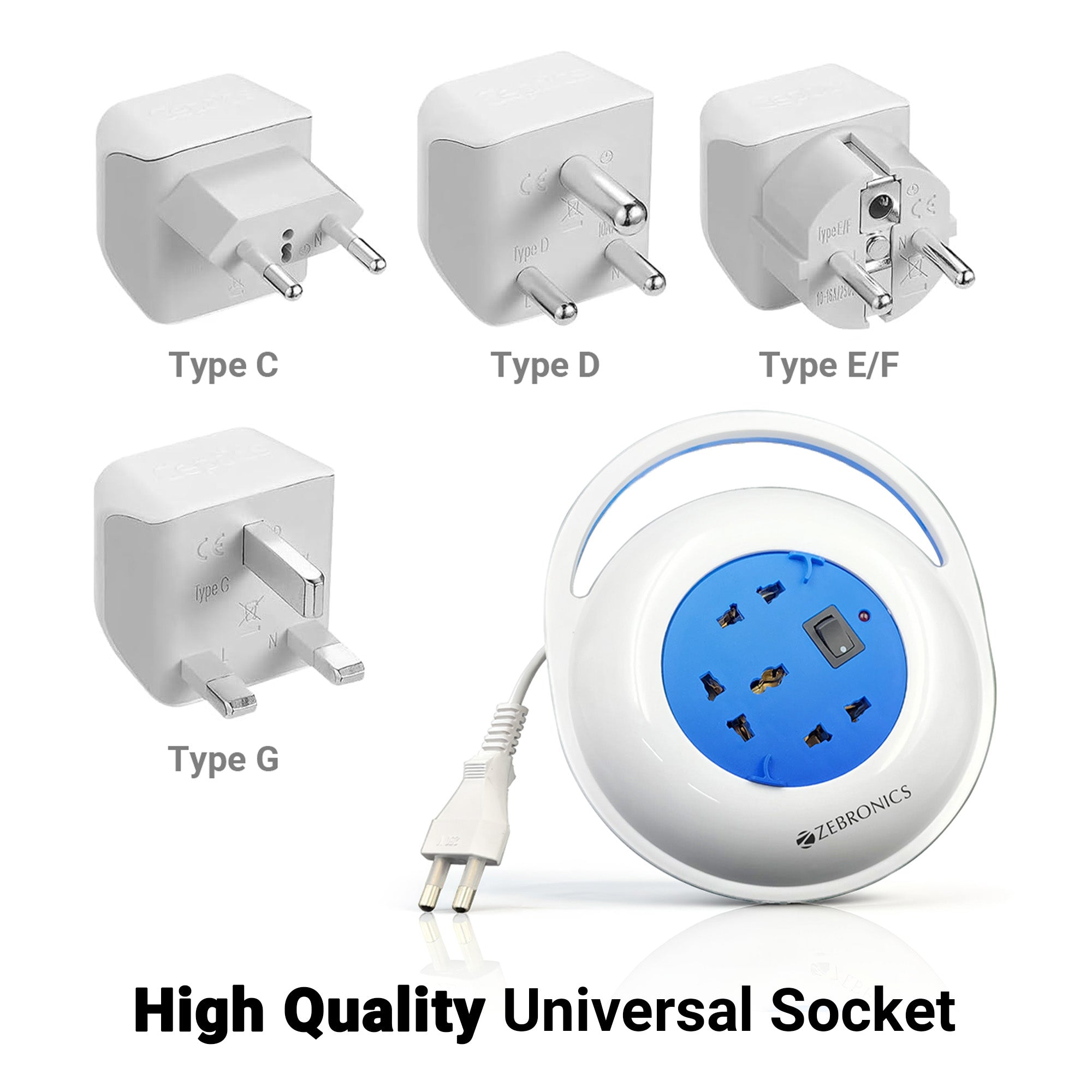 Zebronics PS3401H 3-Socket Power Strip