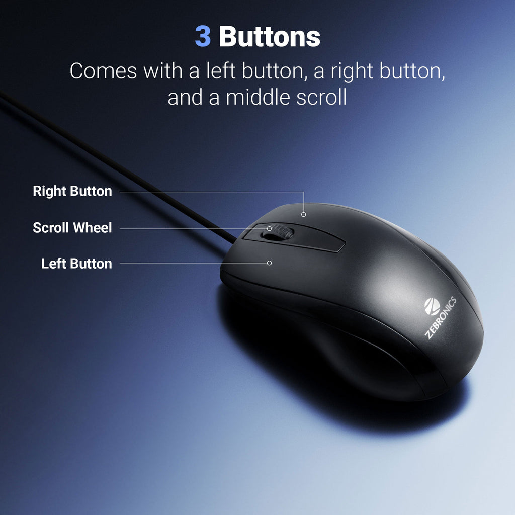 Zebronics Alex Wired USB Mouse