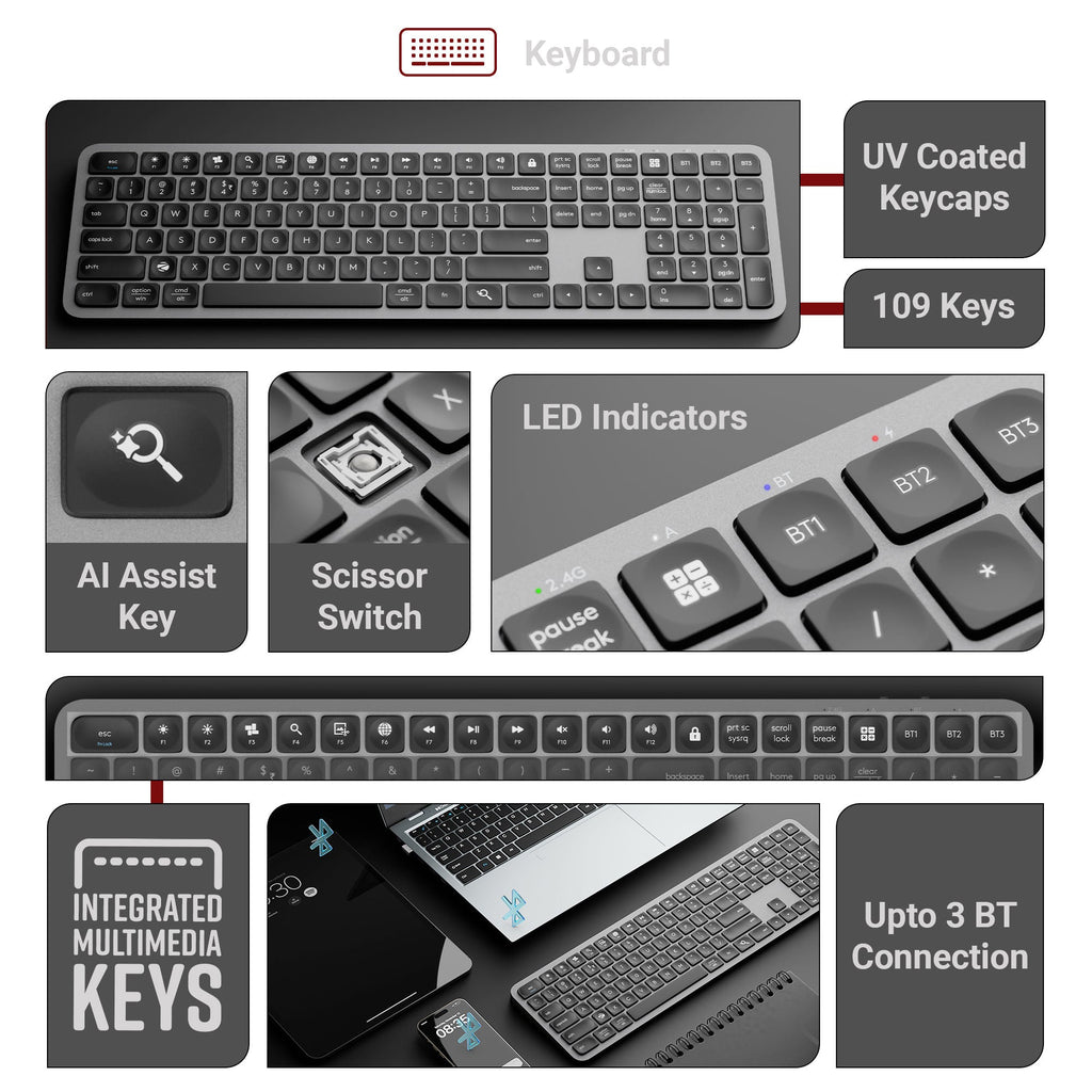 Zebronics Companion 5002 Wireless Keyboard & Mouse Combo