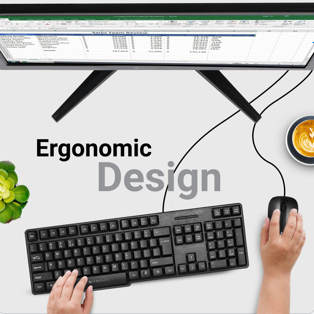 Zebronics Judwaa 850 Wired Keyboard & Mouse Combo