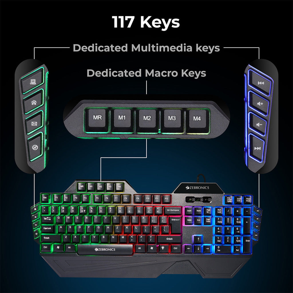 Zebronics Optimus Gaming Keyboard & Mouse Combo