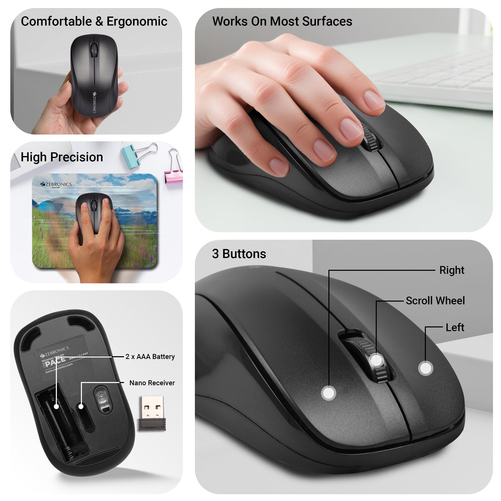 Zebronics Pace 2.4GHz Wireless Mouse