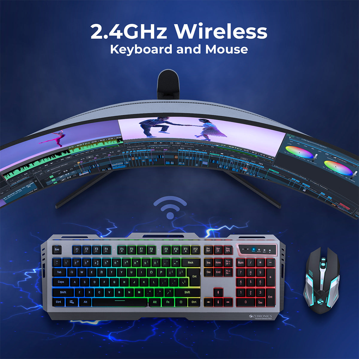 Zebronics Transformer Pro Gaming Keyboard & Mouse Combo