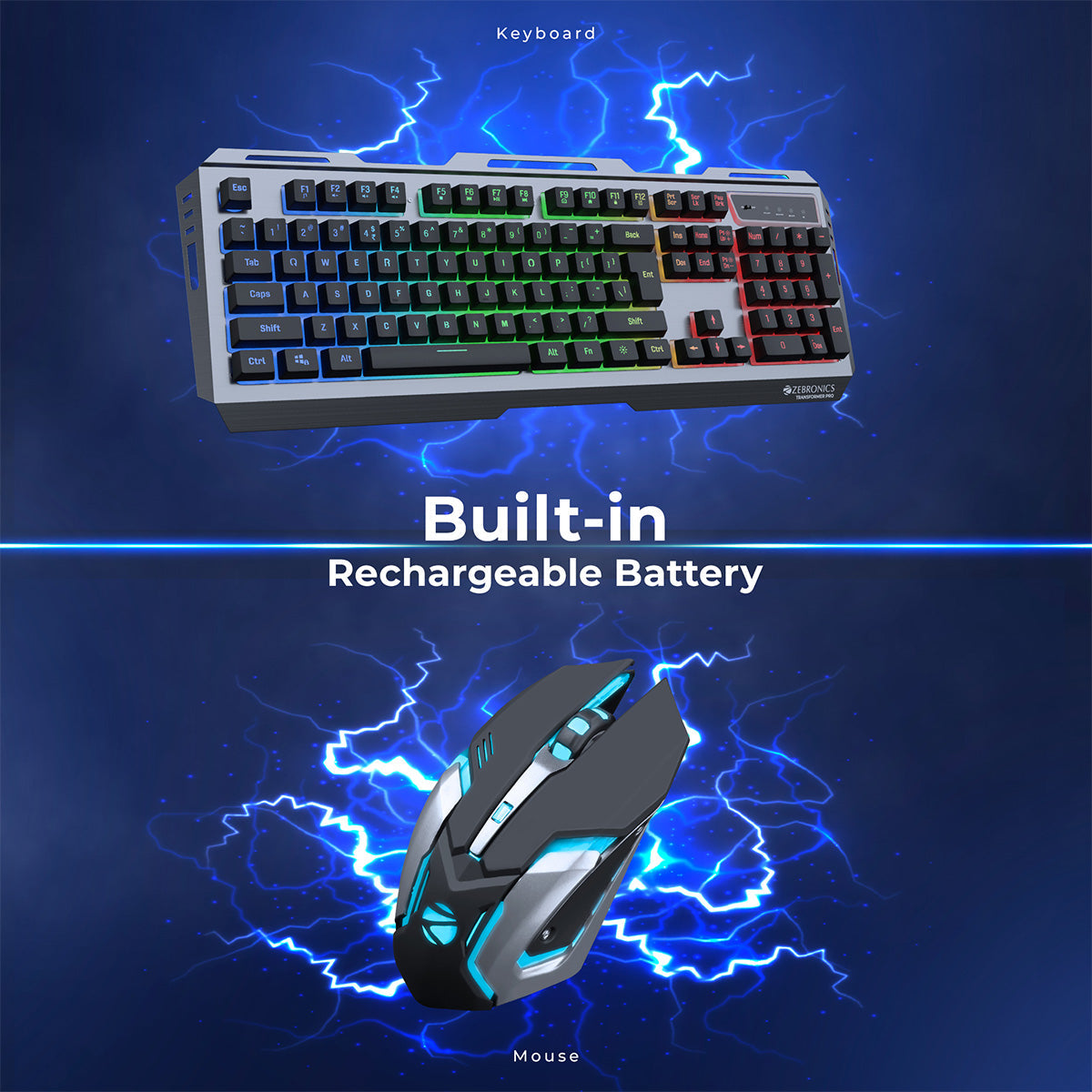 Zebronics Transformer Pro Gaming Keyboard & Mouse Combo