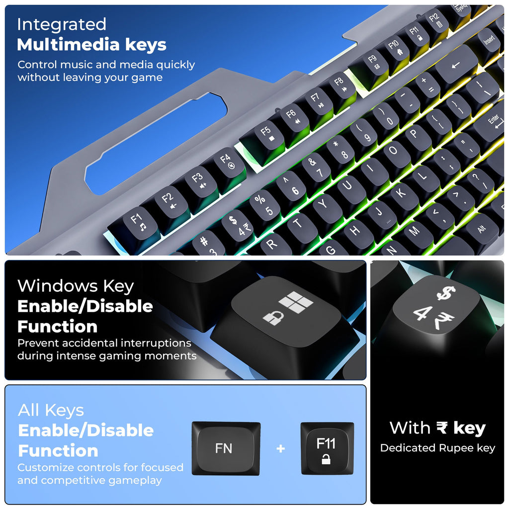 Zebronics Transformer 3 Gaming Keyboard & Mouse Combo