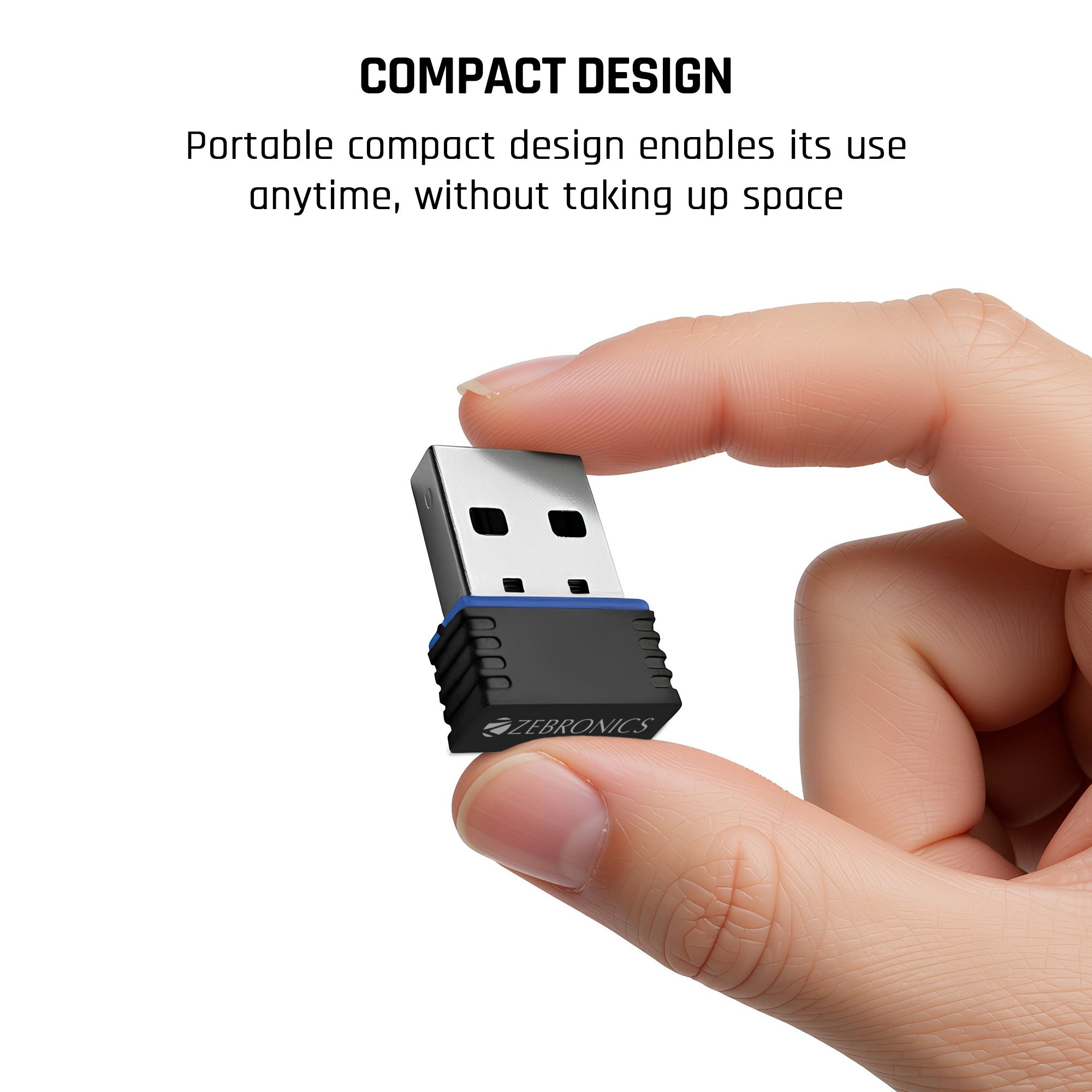 Zebronics USB150WF1 150Mbps Mini WiFi USB Adapter
