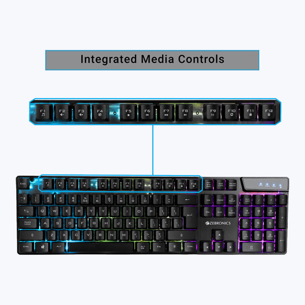 Zebronics War Gaming Keyboard & Mouse Combo