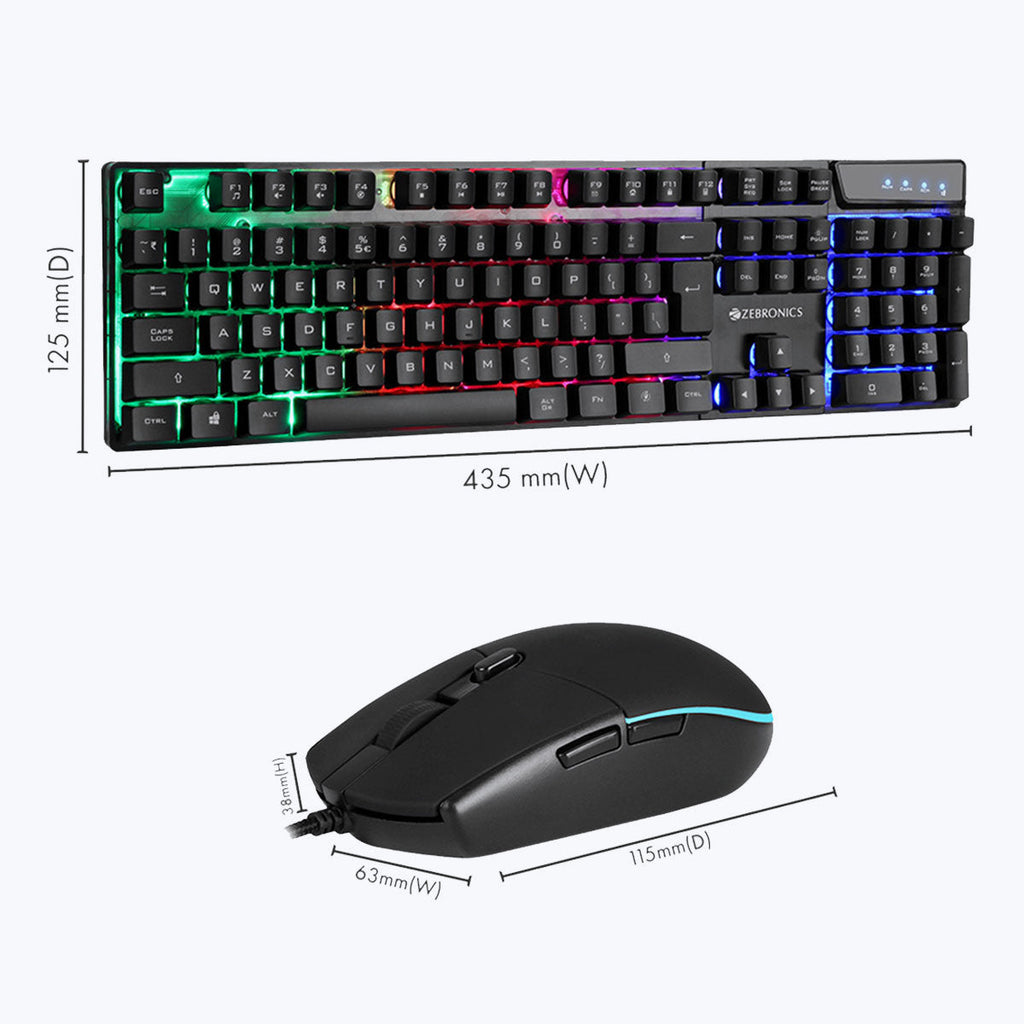 Zebronics War Gaming Keyboard & Mouse Combo