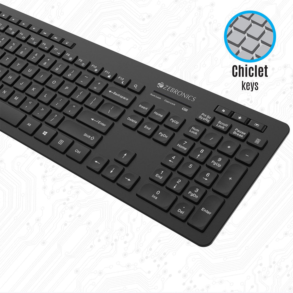 Zebronics Companion 500 Wireless Keyboard & Mouse Combo