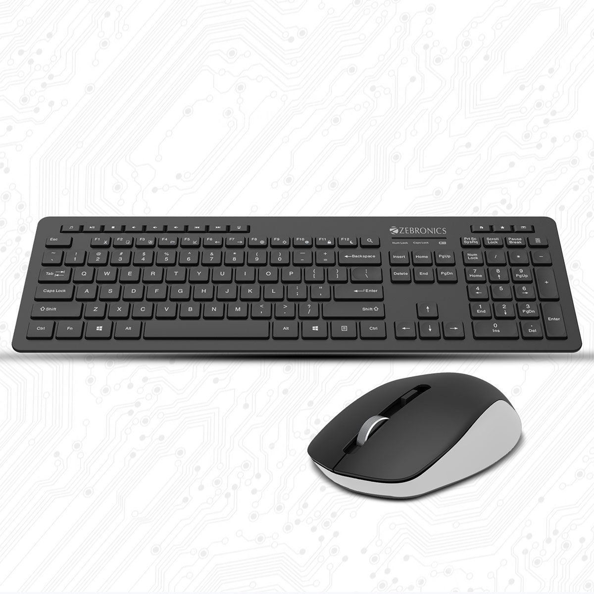 Zebronics Companion 500 Wireless Keyboard & Mouse Combo