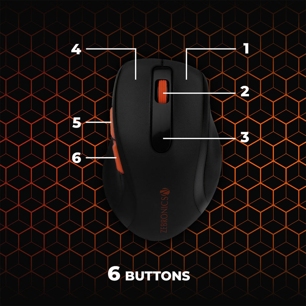 Zebronics Curve Dual Mode Wireless Mouse (BT + 2.4GHz)